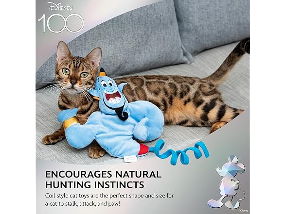 Disney for Pets Genie Cat Coil Toy with Catnip