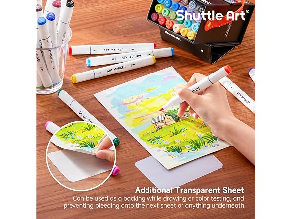 Brush Tip Alcohol Markers, Dual Tip