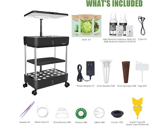 DRYADES 44 Pod Hydroponic Indoor Garden