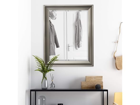 Head West Brushed Nickel Bathroom Mirror
