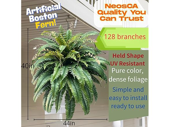 NeosCA Giant Artificial Boston Fern