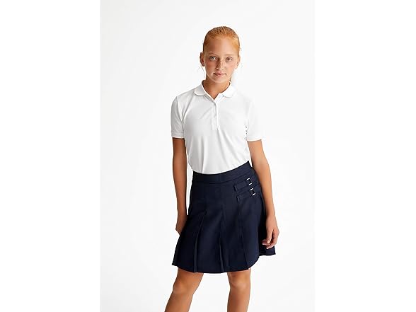 French Toast Girls White Polo (7-8)