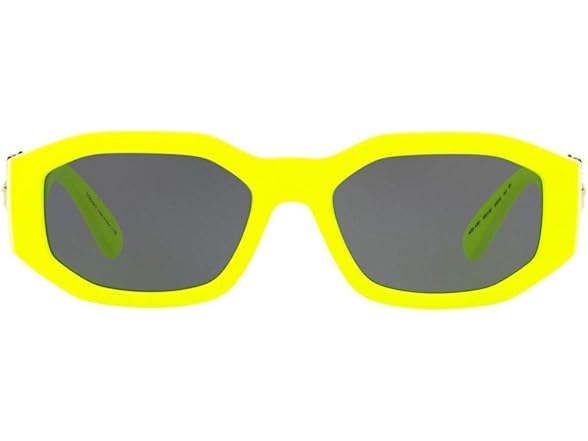 Versace VE 4361 532187 Yellow Fluo Plastic Square Sunglasses