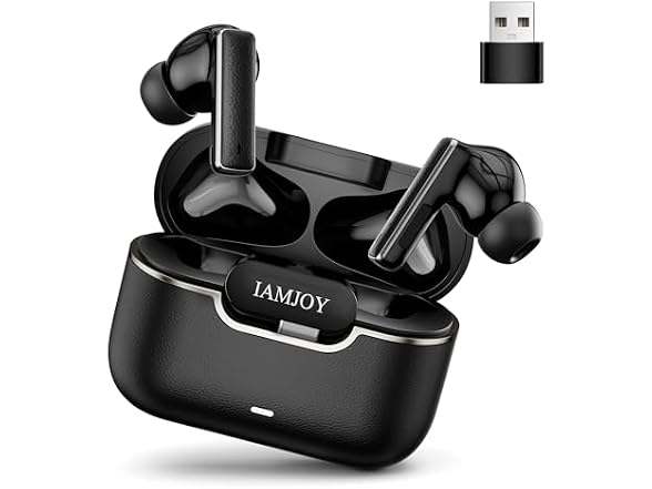 IAMJOY Gaming Earbuds ANC 2.4GHz & BT