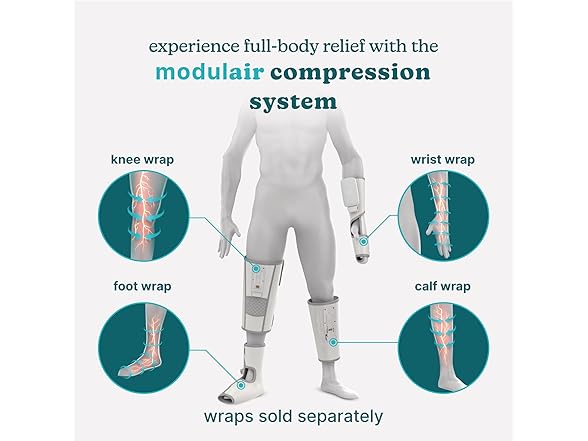 Homedics Modulair Compression Wrist Wrap Massager