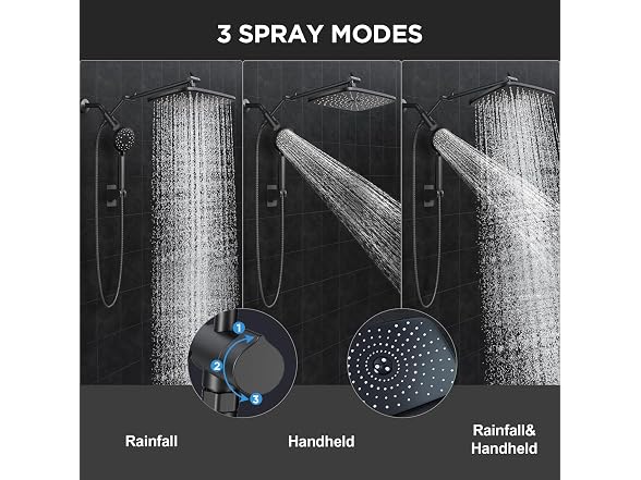 Veken 11.8in High Pressure Shower Head