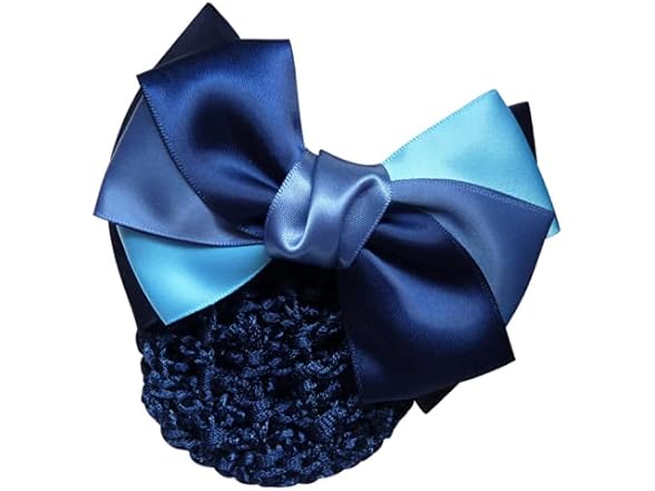 KDDOM Lady Bow Hair Bun Net,Professional