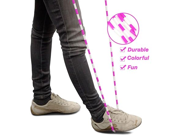K-Roo Sports Jump Rope Plastic Beaded , 7'