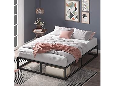 $53.99, Was $240, 77% Off! ZINUS 10" Queen Joseph Metal Platform Bed dealfomo