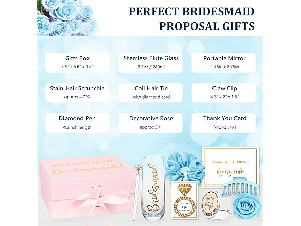 NOVITAR NOVITAR Bridesmaid Proposal Gifts, Will