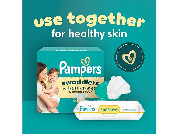 Pampers 37lbs Swaddlers Diapers