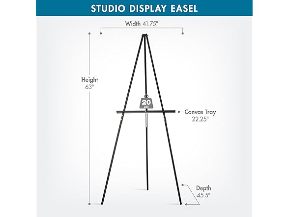 Studio Designs Wood A-Frame Tripod Display Easel Stand