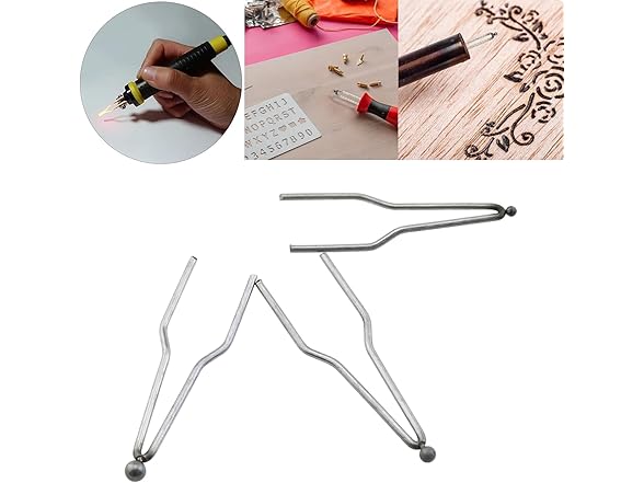 Heyous 6PCS Nickel Chromium Alloy Branding Tips