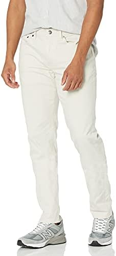 Amazon Essentials Men's Slim-Fit Pants, 5-Pocket Stretch Twill Design, Stone, 35W x 34L