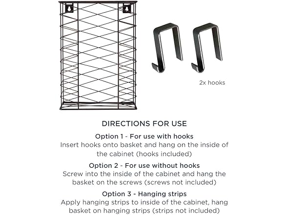 Gourmet Basics Garbage Bag Holder