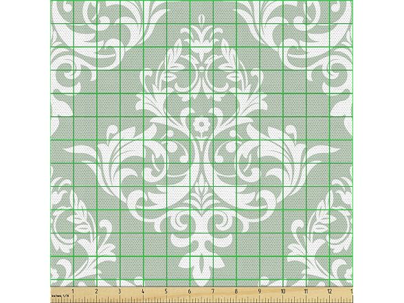 Ambesonne Damask Fabric by The Yard,