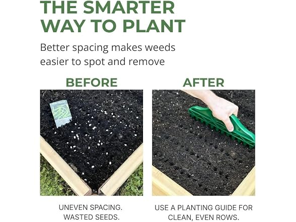 spaceurseeds GAR-27 Row Seeder Tool for Seed Spacing
