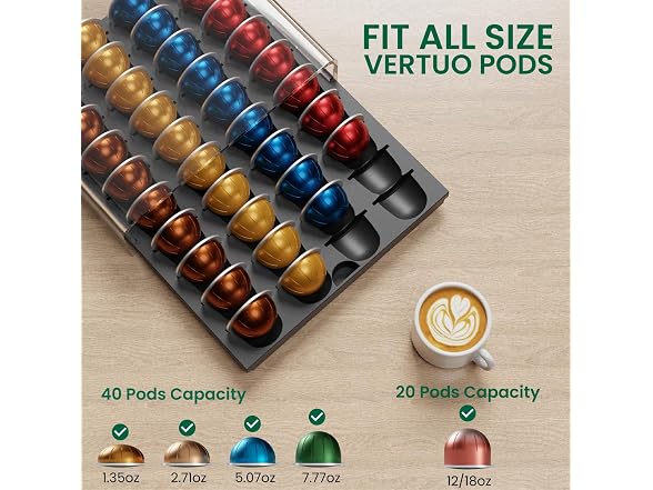 Storage Drawer for Nespresso Vertuo