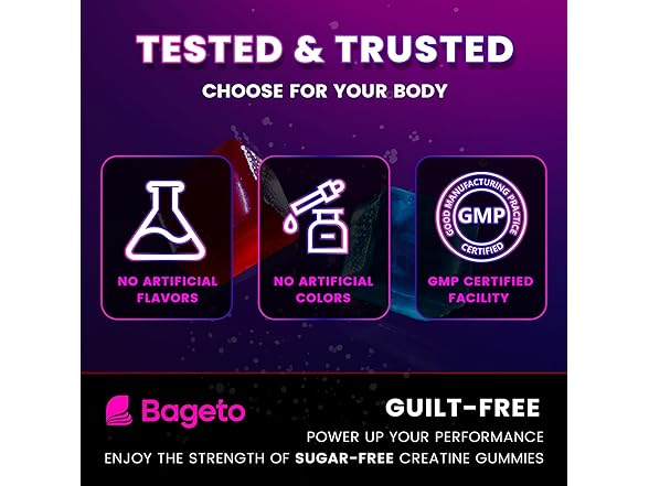 Bageto Creatine Gummies 120 pcs