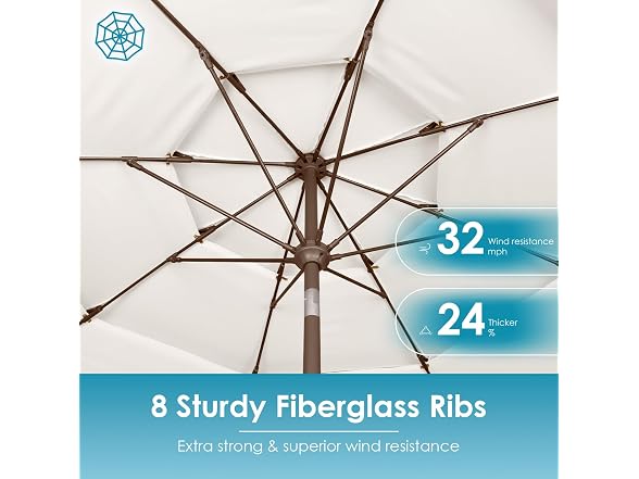 GREENVINES 3-Tier 9-FT-Patio-Umbrella