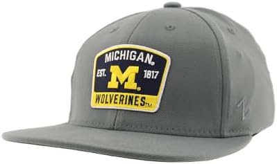 ZHATS Standard NCAA Officially Licensed Fitted Hat M15Z Switchback Gray, Grey, Large