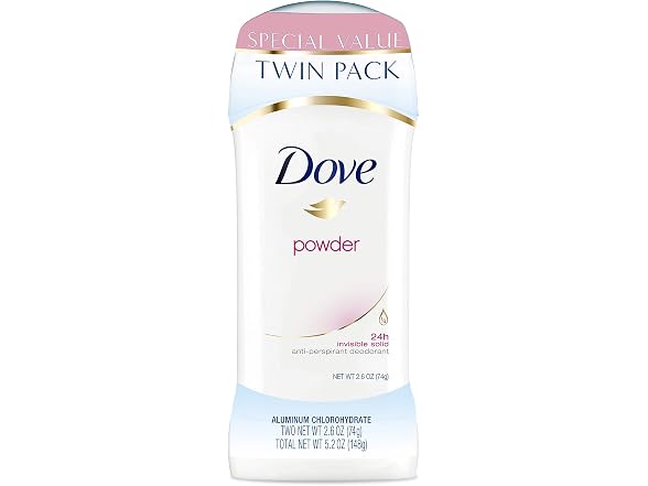 Dove Powder Antiperspirant Single Stick 2.6 oz