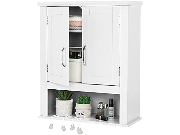 VINGLI Bathroom Wall Cabinet 21"x8.5"x25"