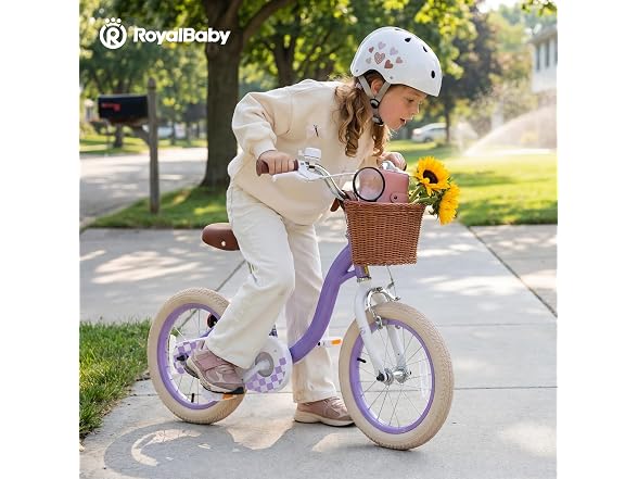 RoyalBaby Girls Bike Belle EZ Kids Bike, 14 Inch