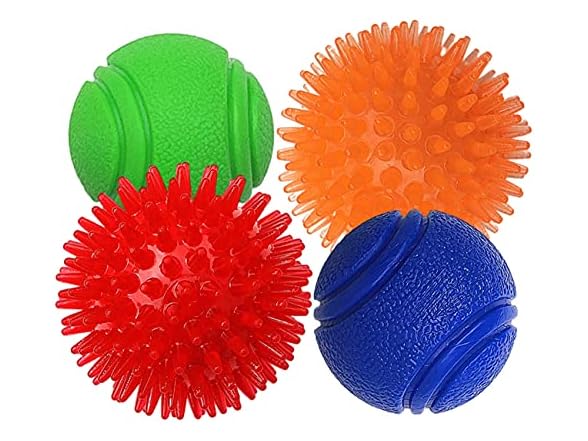 FULLINY Puppy Toys Small Rubber Balls