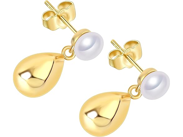 Pearlfun Freshwater Pearl Drop Earrings