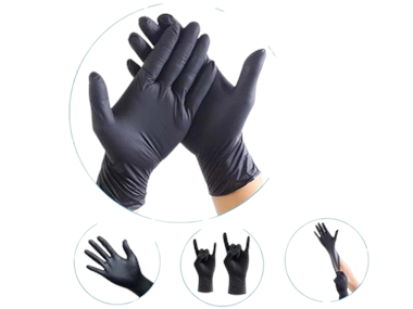 $12.99 Multi-Pack Black 4MIL Nitrile Gloves dealfomo