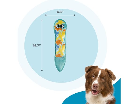Outward Hound Tough Skinz Snake Squeaky Dog Toy, M