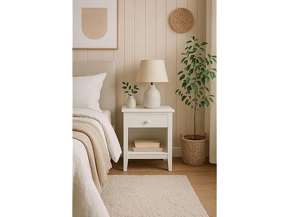 Jela Easy Pieces Soild Wood One Drawer Nightstand