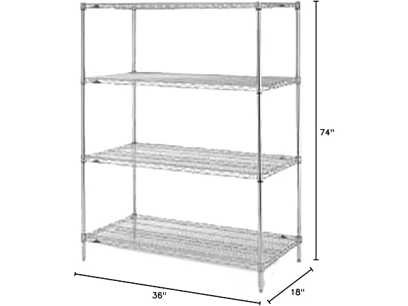 Metro 4-Shelf Wire Shelving Rack