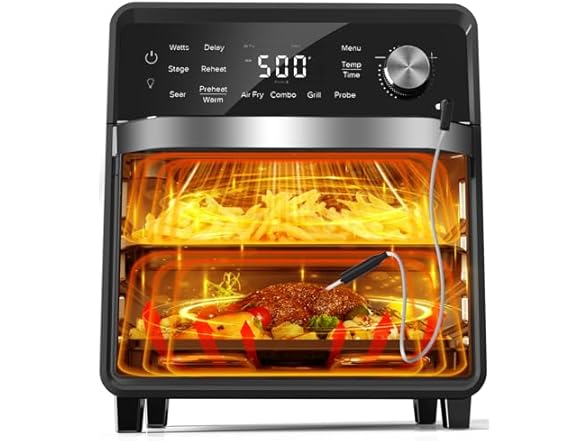 Nuwave Nuwave Plug-In Grill Air Fryer Oven Combo w/Sheath