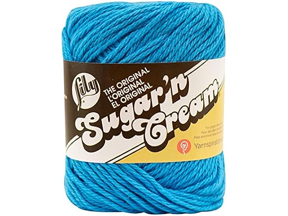 Neww Sugar'n Cream Yarn - Solids-Hot Blue