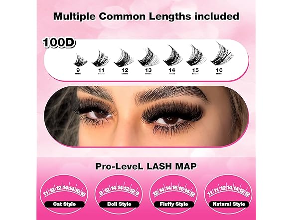 448pcs Lash Clusters Kit