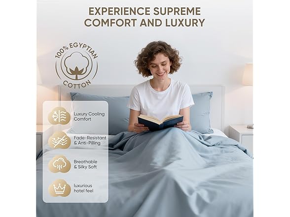 Egyptian Cotton Bed Sheets Set