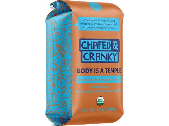 3 Pk Chafed & Cranky Whole Bean Organic Coffee