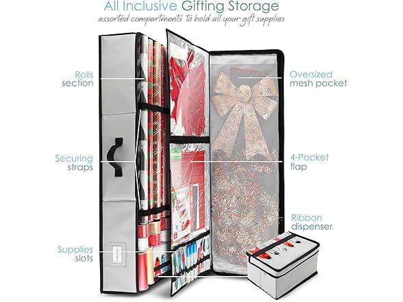 Hearth & Harbor Wrapping Paper Storage Container