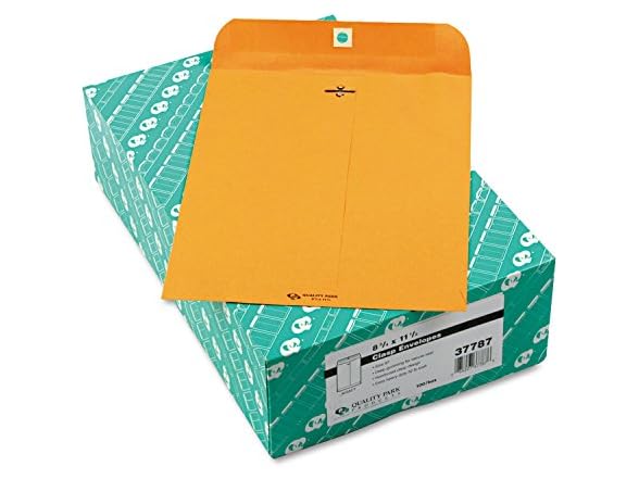 Quality Park 37787 Clasp Envelope, 100/Box