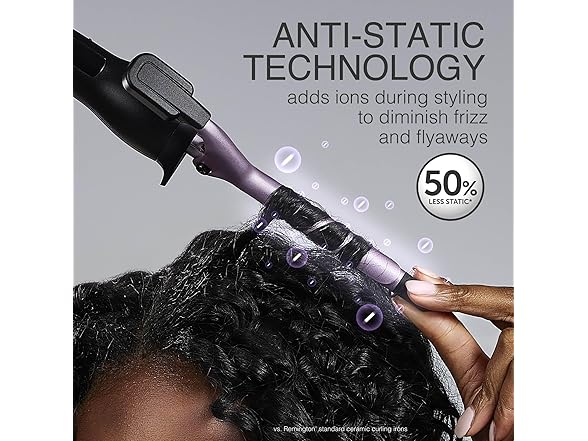 Remington Anti-Static ½-Inch Clipped Curling Iron