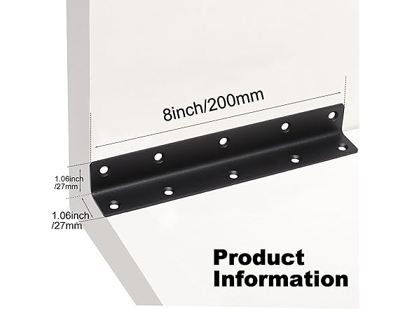 Redunest Redunest L Bracket, Heavy Duty Corner B