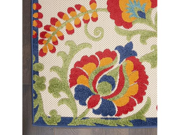 Nourison Home Aloha 2'3" x 10' Multicolor Outdoor