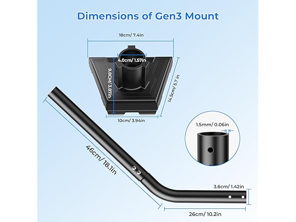 Vostolobo Starlink Gen 3 Mount Black
