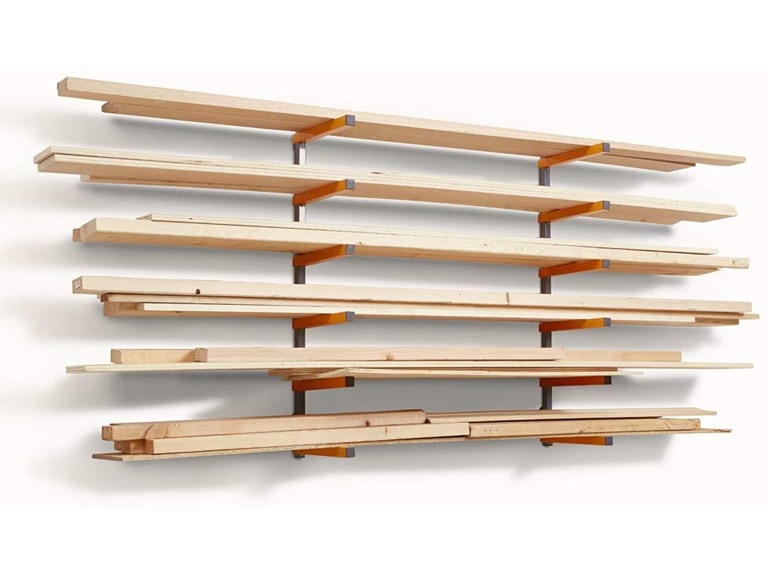 Bora Wood Organizer Storage Metal Rack w/ 6-Level