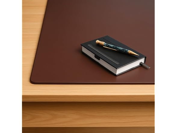 Dacasso Chocolate Brown Leather 30" x 19" Desk Mat