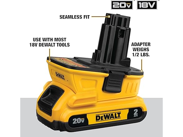 DEWALT DCA2203C20V MAX Battery Adapter Kit