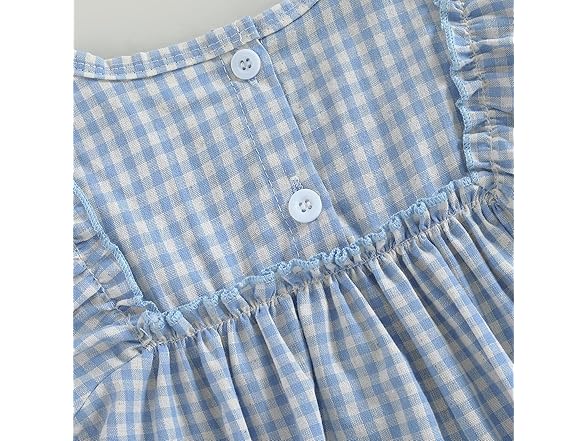 Douhoow Infant Baby Girl Plaid Romper