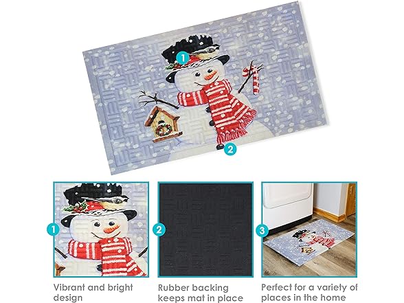Sunnydaze Holiday Entrance Mat 17.5" x 29"